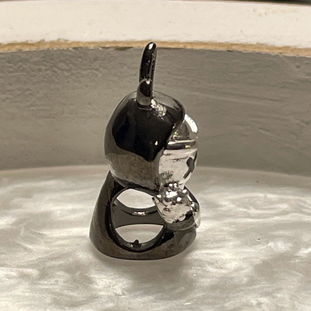 Grim Reaper Bunny Bracelet Charm Sterling Silver Two Tone - Picture 7 of 11